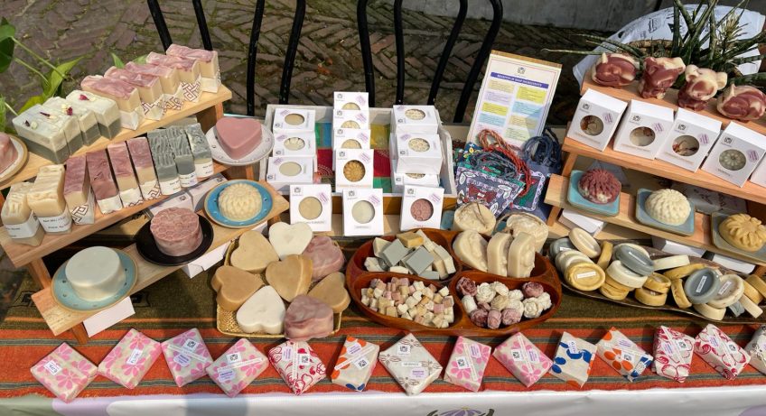 Natural Soap display